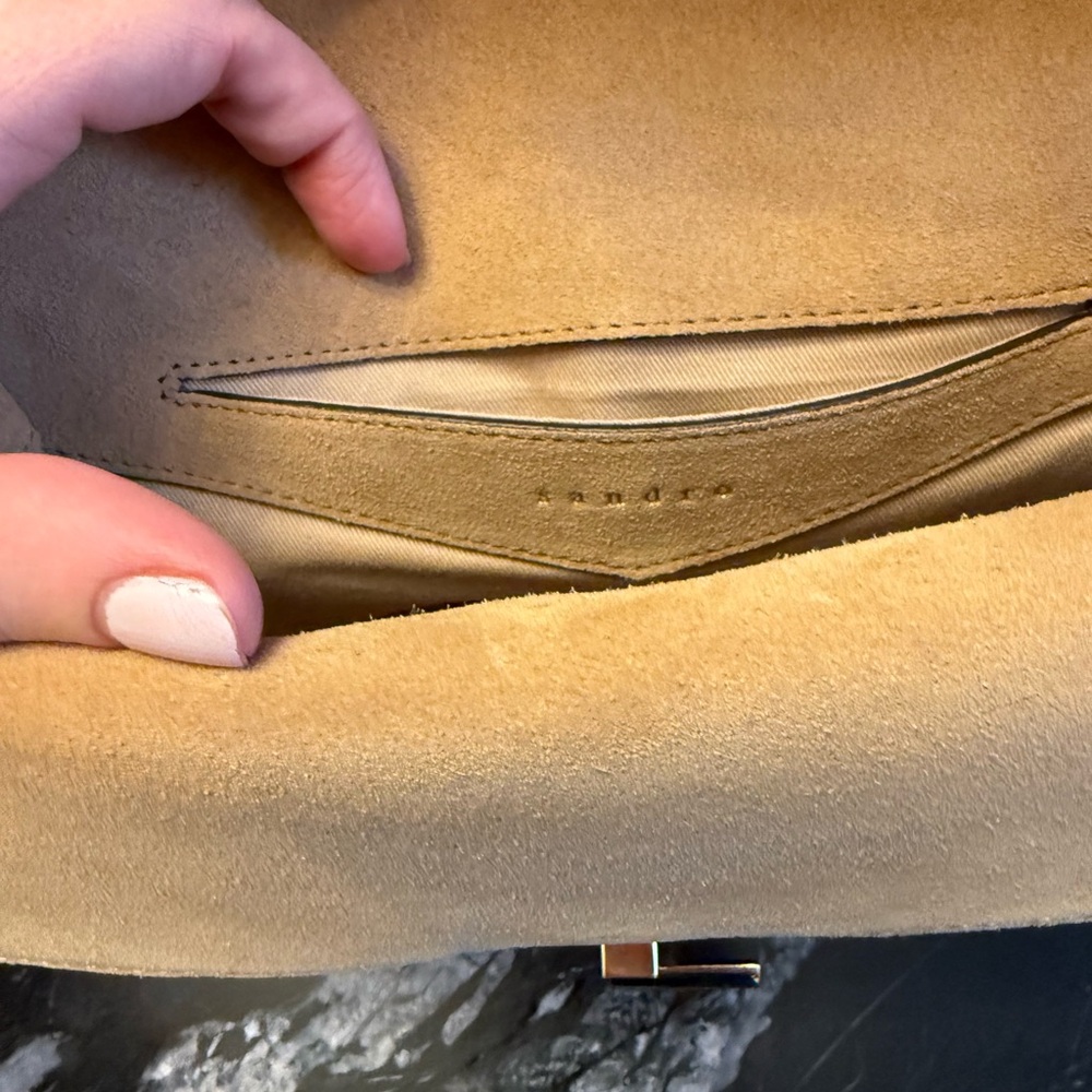 NWT Sandro Suede Handbag Yza - Picture 6 of 13